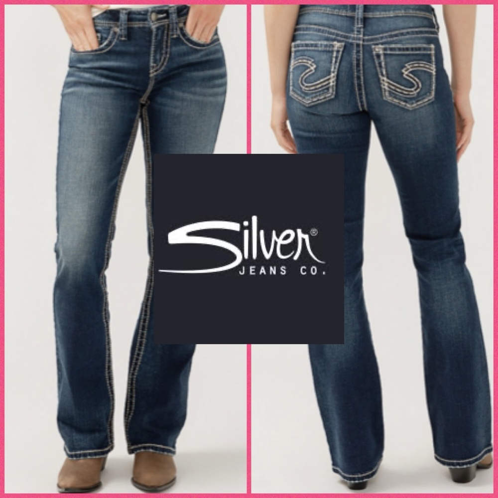 Silver Jeans Suki Curvy Fit Mid-Rise Slim Bootcut Jeans, 31x33